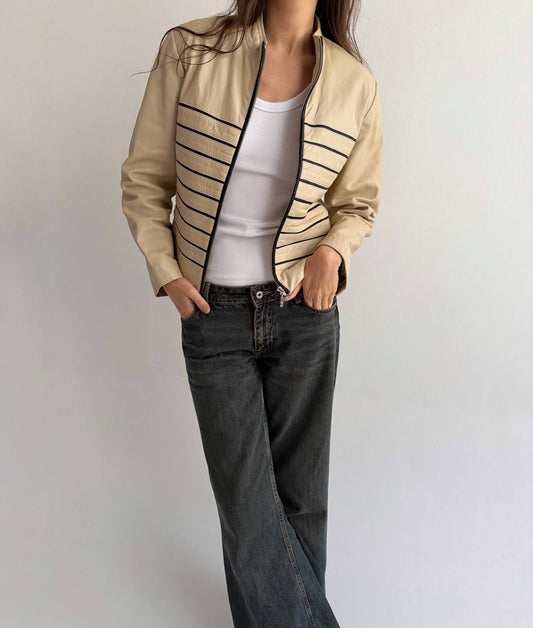 Vintage genuine leather jacket
