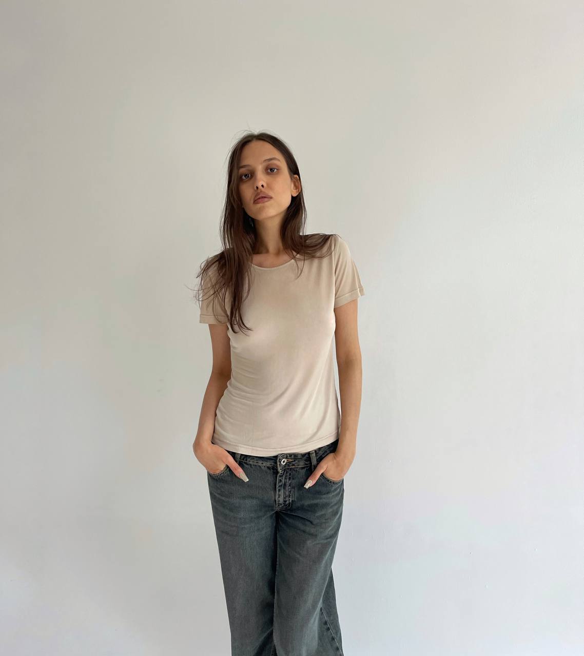 Vintage pure silk t-shirt