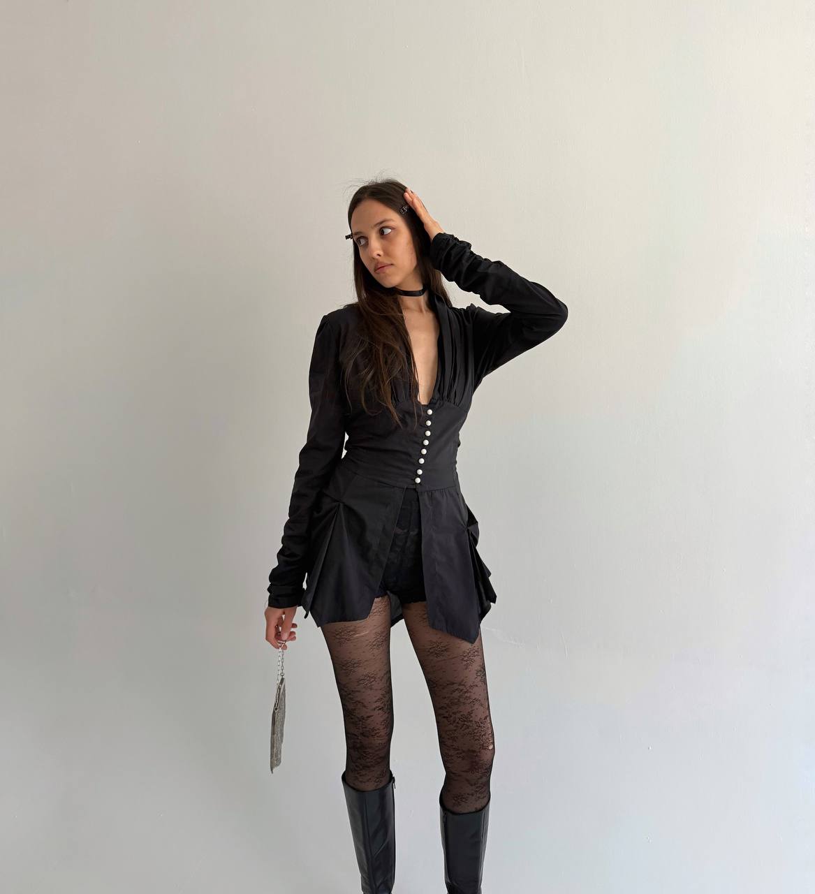 Vintage romantic avant garde blouse