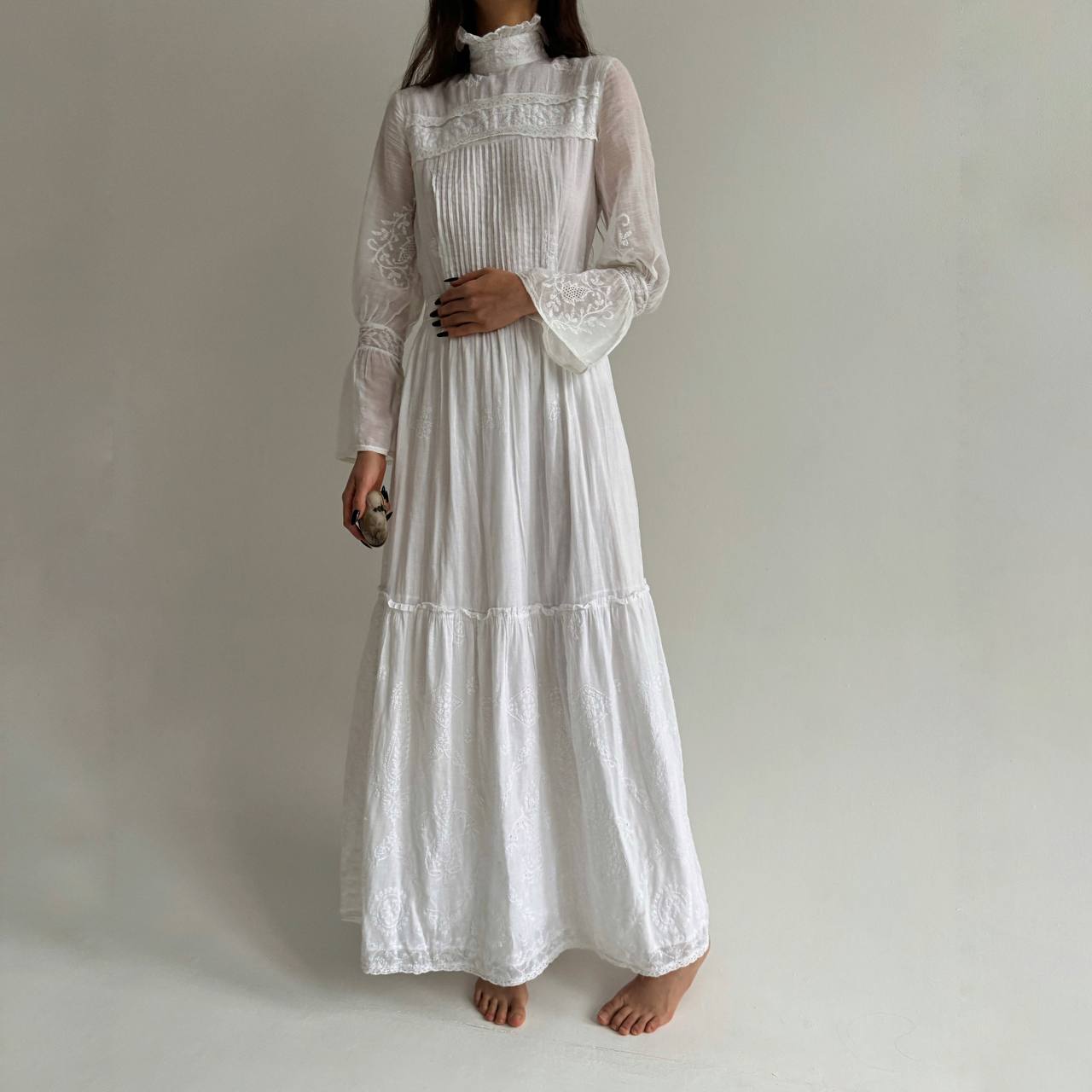 Vintage cotton Edwardian style dress