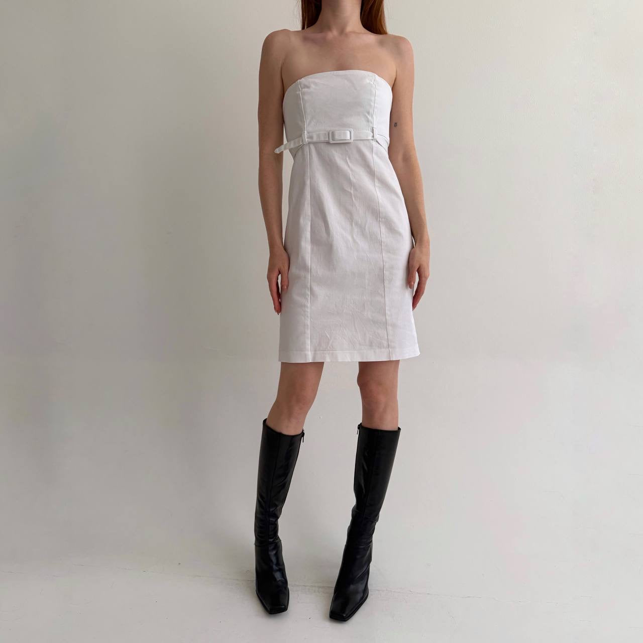 Vintage cotton 90s minimalism inspired dress