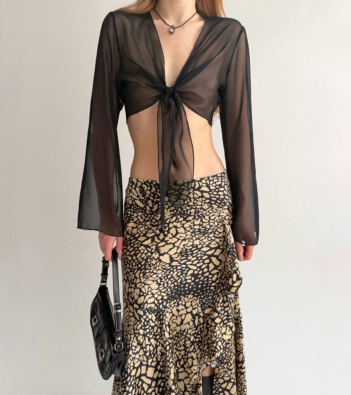 Marciano by Guess 100% pure silk asymmetrical skirt
