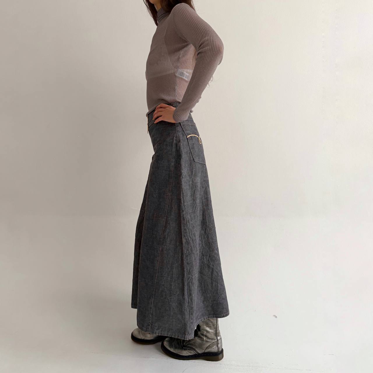 Vintage cotton super wide pants