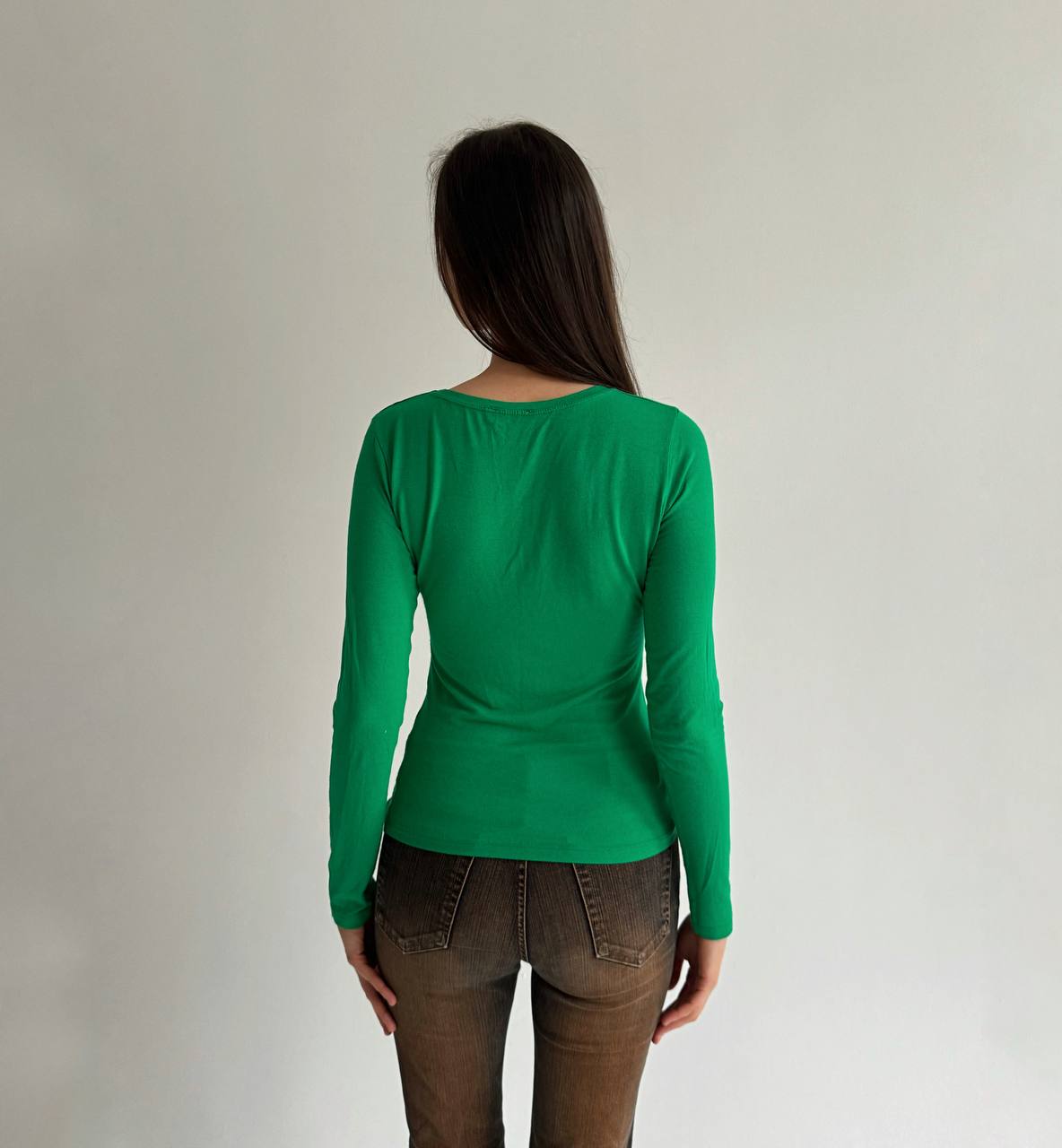 Vintage Moschino green gazette blouse