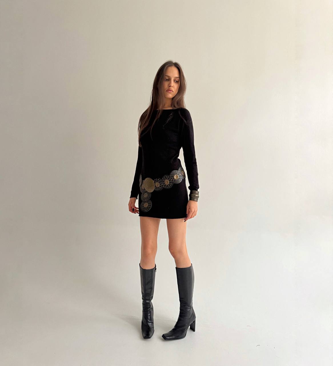 Vintage viscose cashmere dress