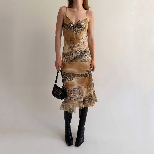 Vintage leopard printed dress