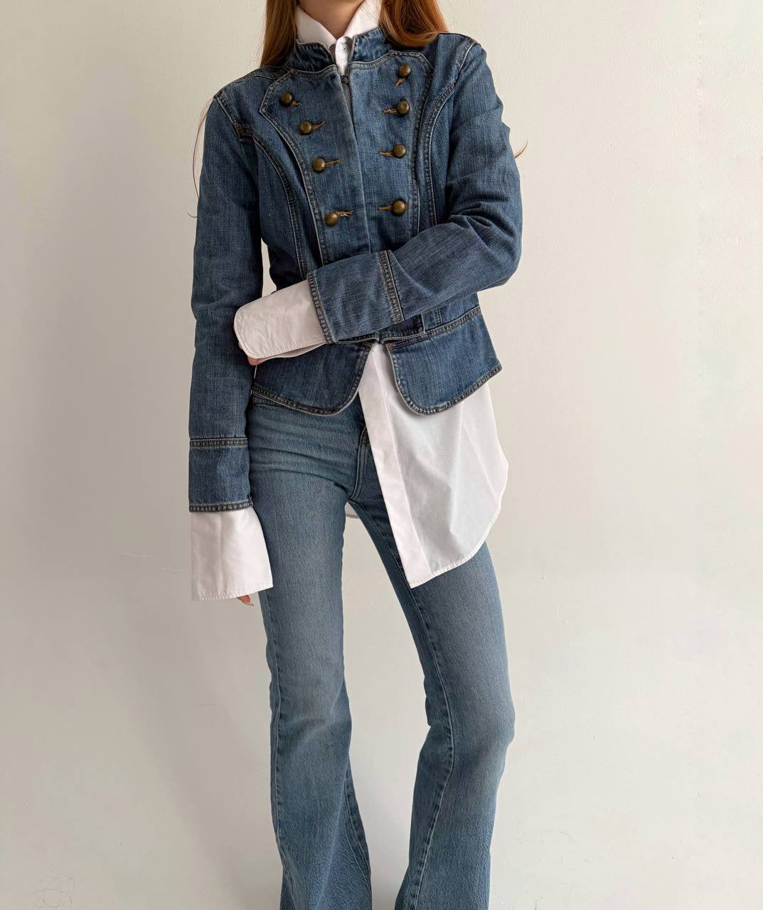 Y2K denim napoleon type jacket