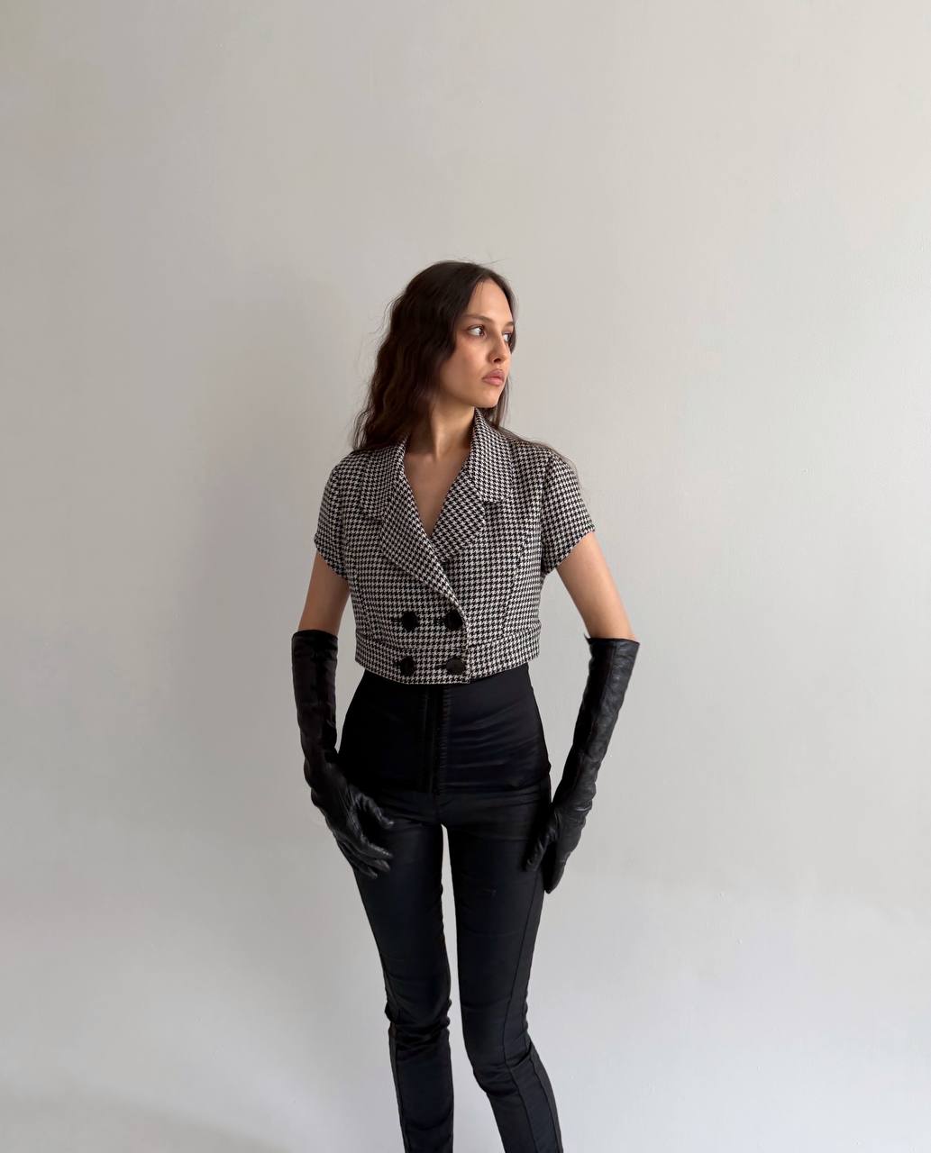 Woollen cropped jacket