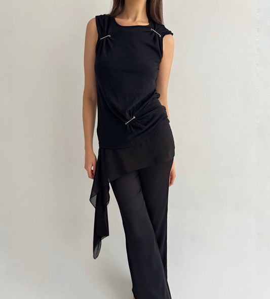 Vintage Plein Sud avant garde top