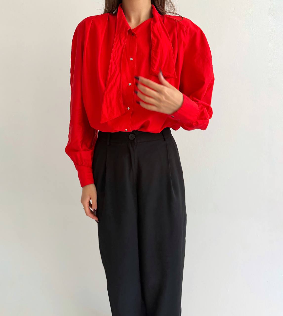 Vintage Thierry Mugler red blouse