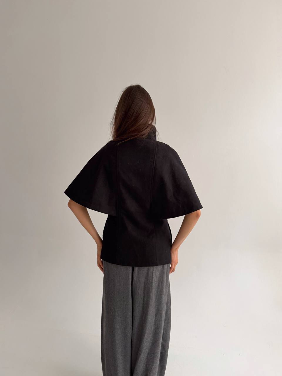 Vintage coat with cape detail
