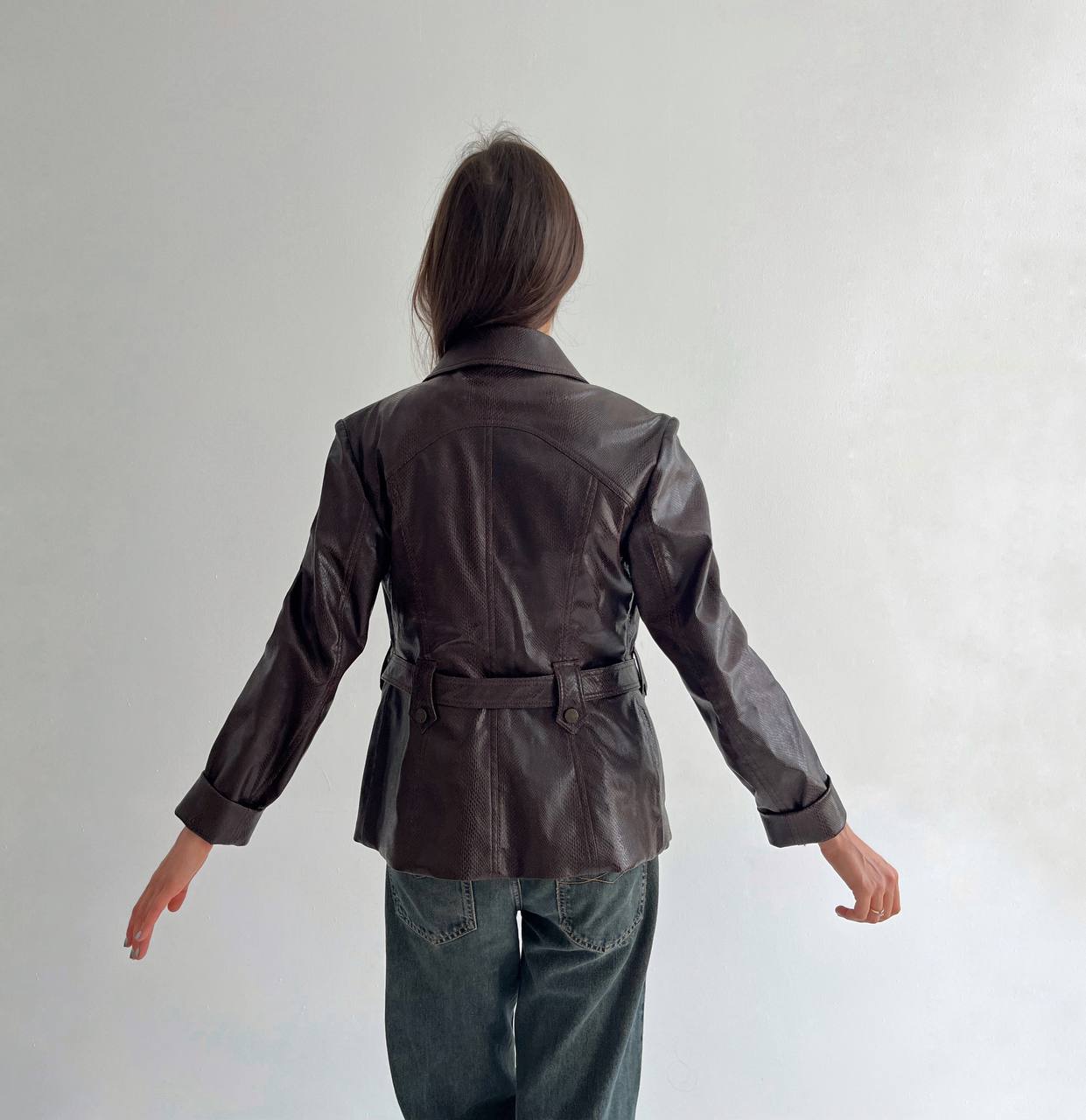 Vintage Plein Sud python imitation jacket