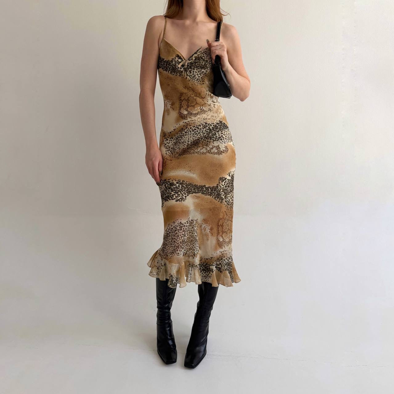 Vintage leopard printed dress