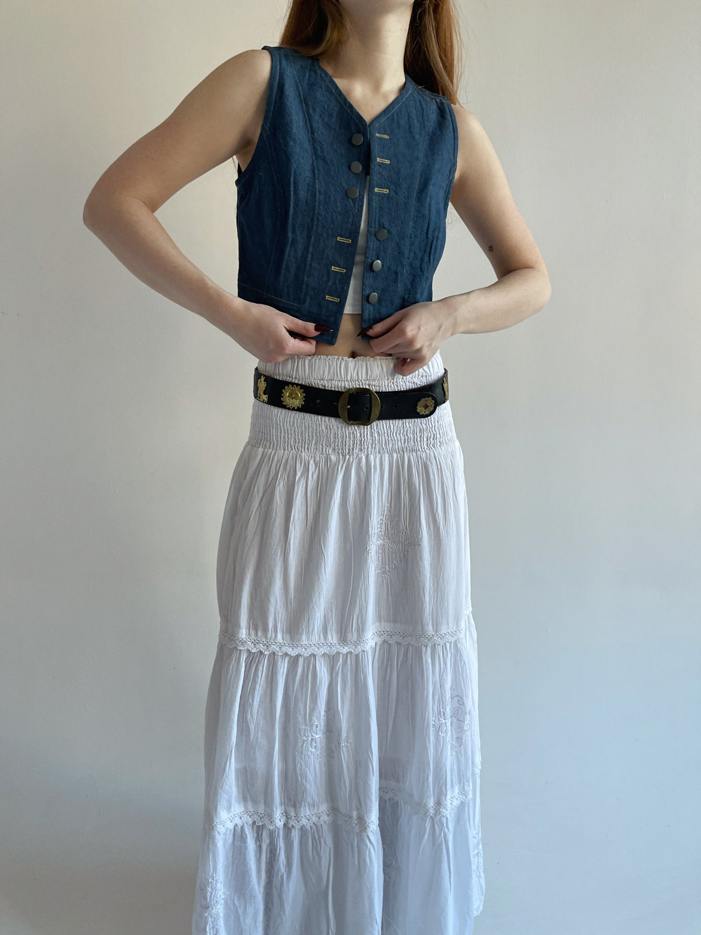 Vintage denim vest