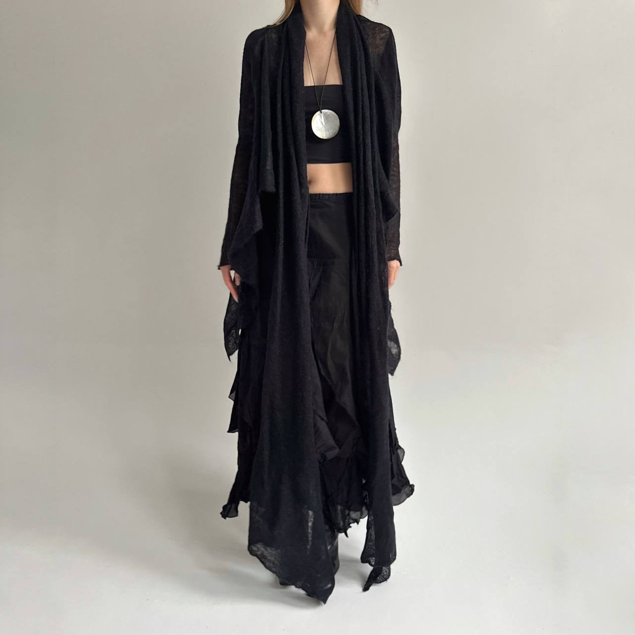 Vintage semi cardigan with long ties