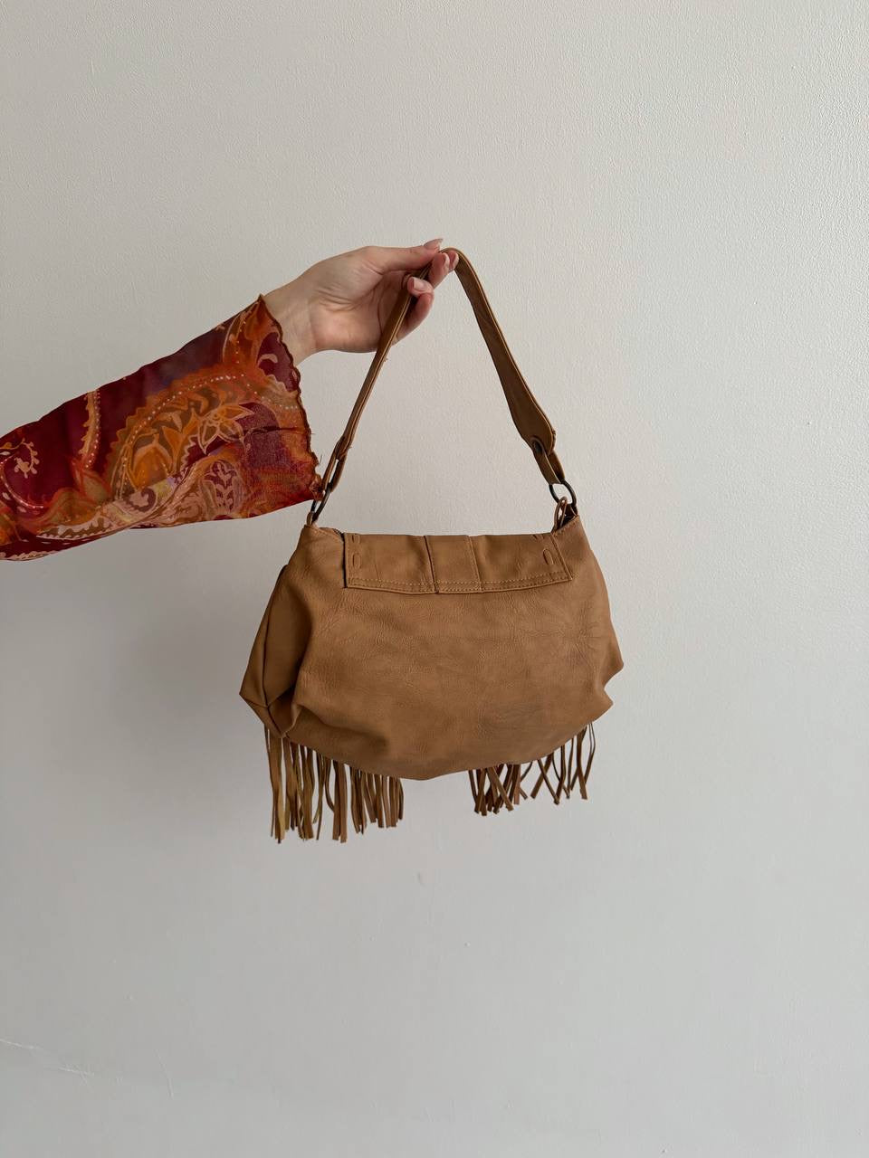 Vintage boho bag with fringe