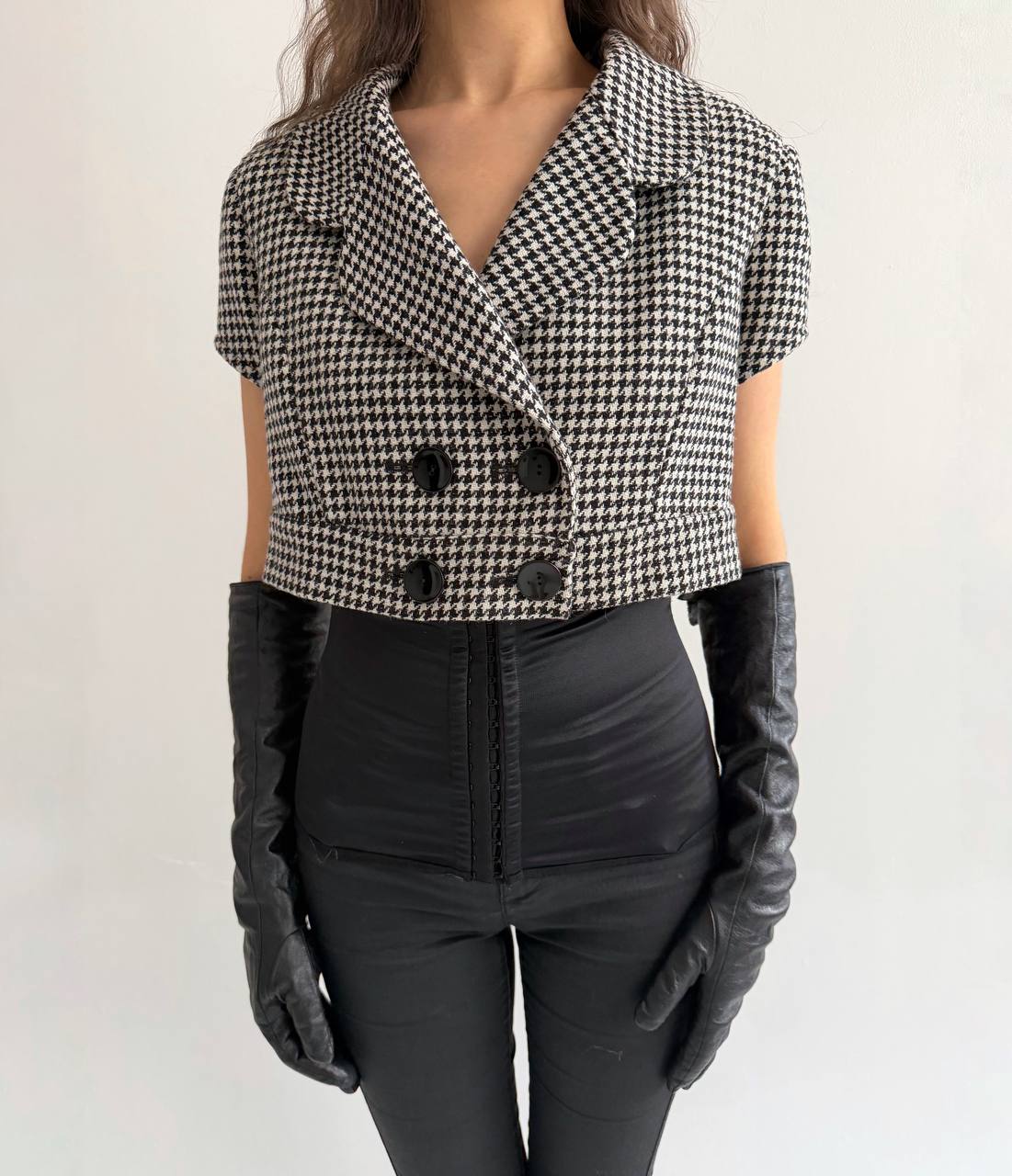Woollen cropped jacket
