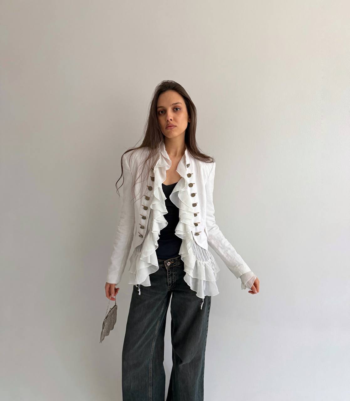 Guess linen and cotton napoleon type jacket