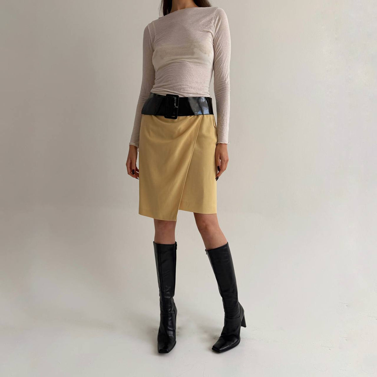 Max Mara wool and viscose skirt