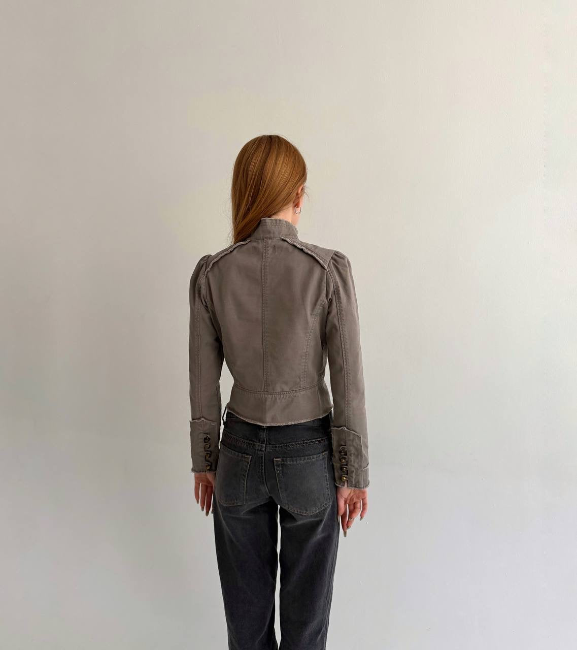 Y2K cotton napoleon soldier type jacket
