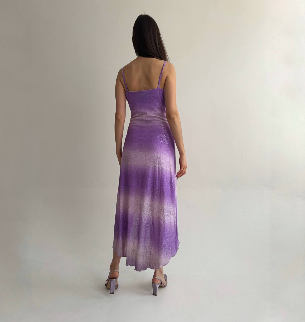 Vintage glittery purple dress