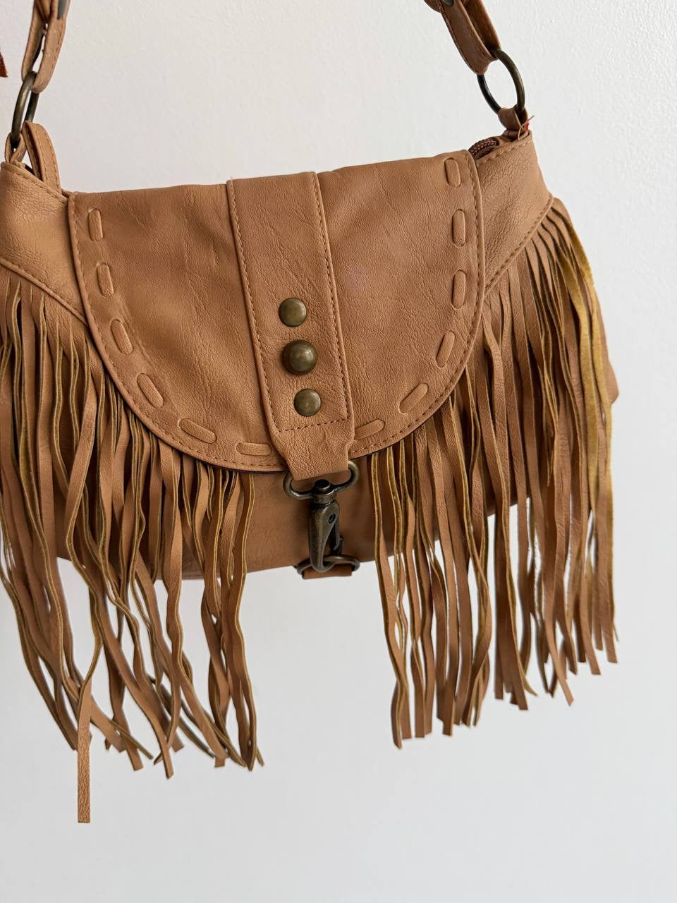 Vintage boho bag with fringe