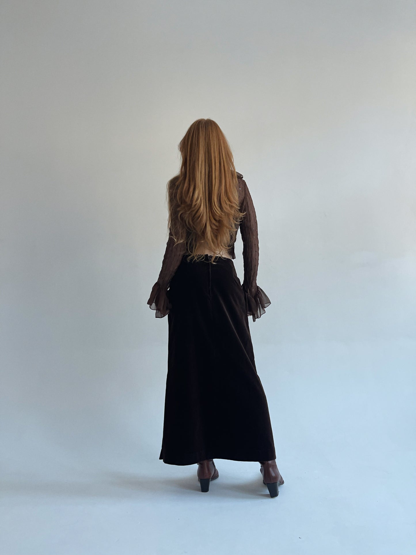 Vintage velvet skirt