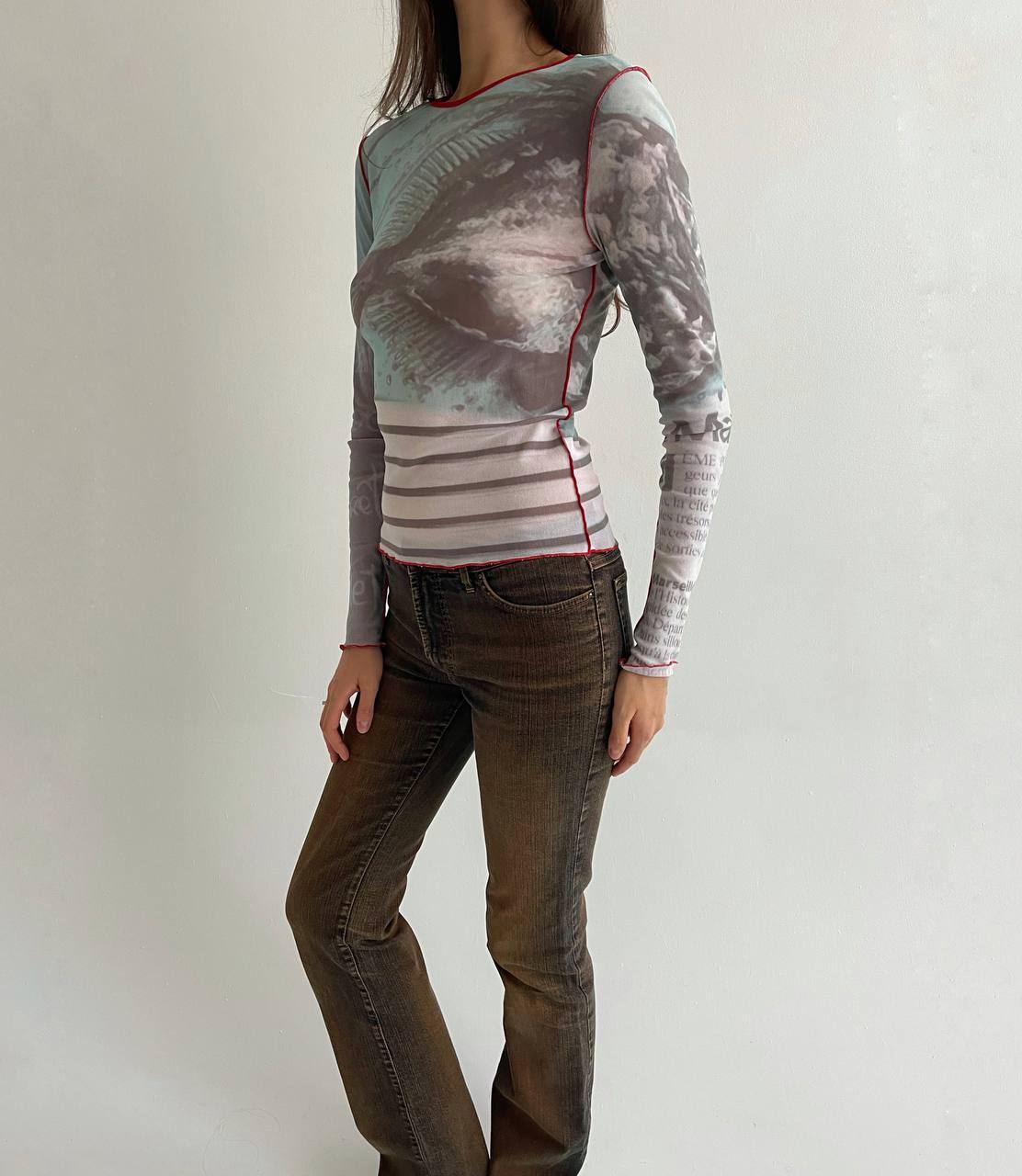 Vintage Cop Copine mesh blouse