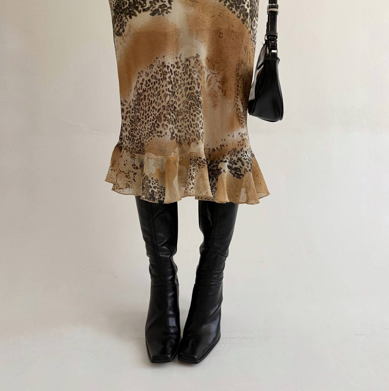 Vintage leopard printed dress