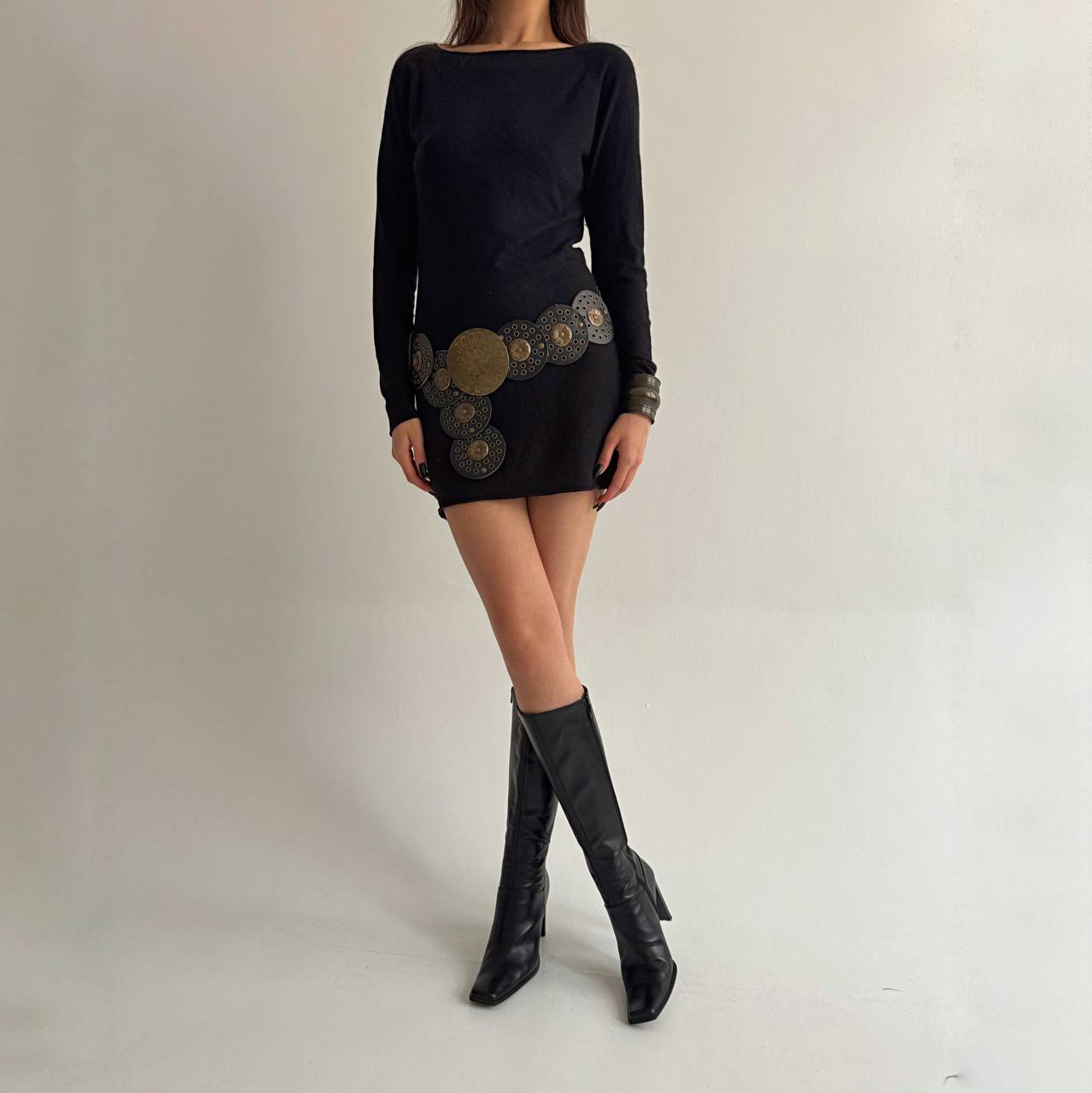 Vintage viscose cashmere dress