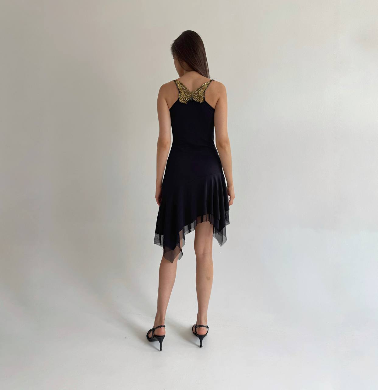 Vintage made In France butterfly dress