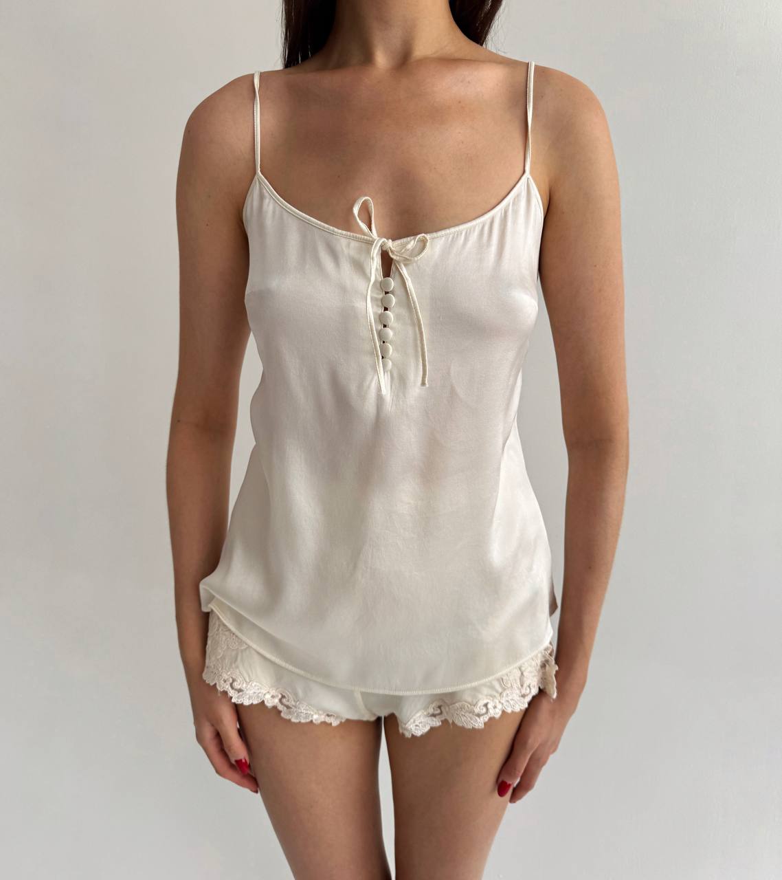 Vintage pure silk cami top