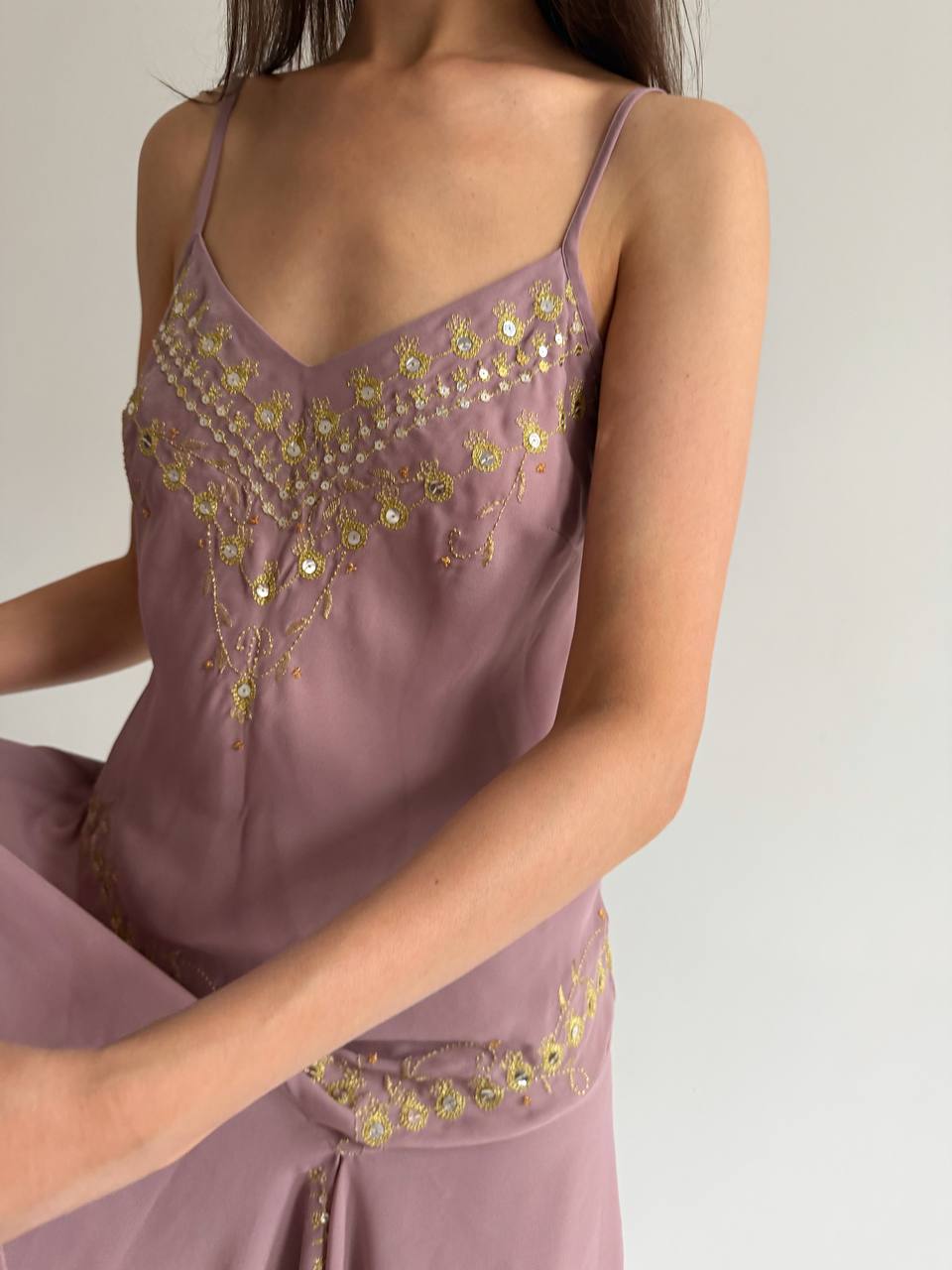 Vintage dusty rose dress