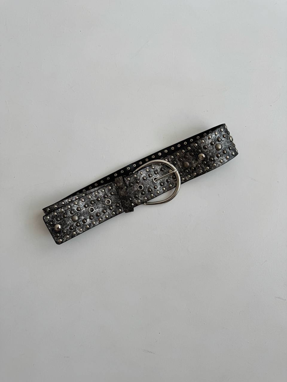 Vintage metallic studded belt