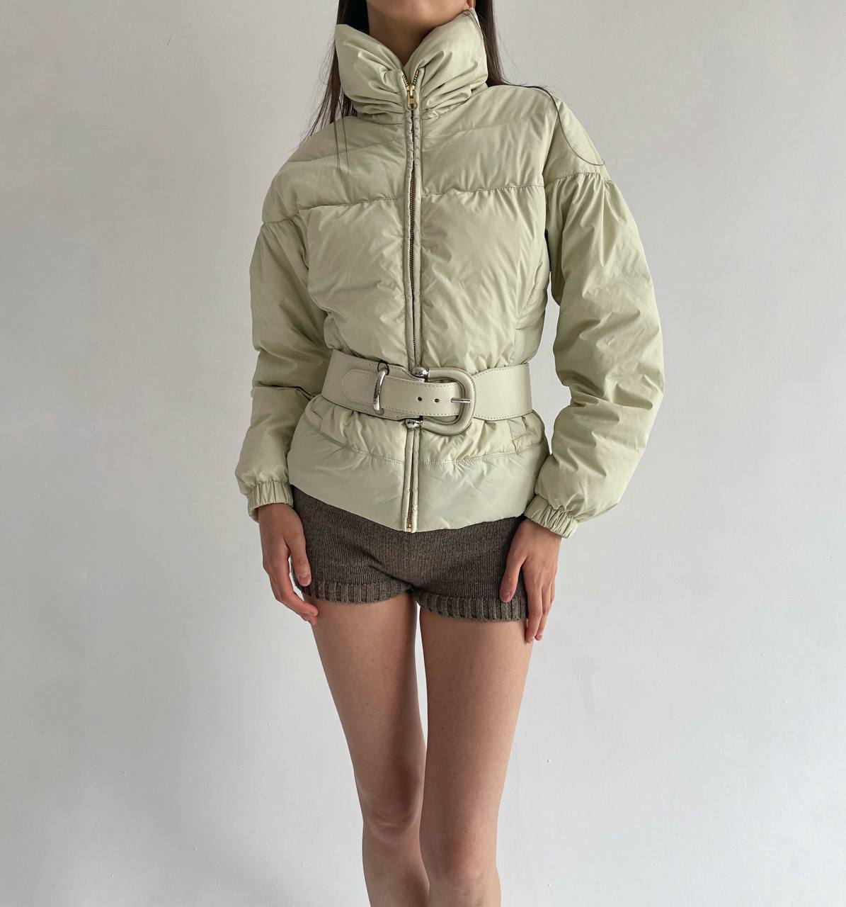 Blumarine beige puffer jacket