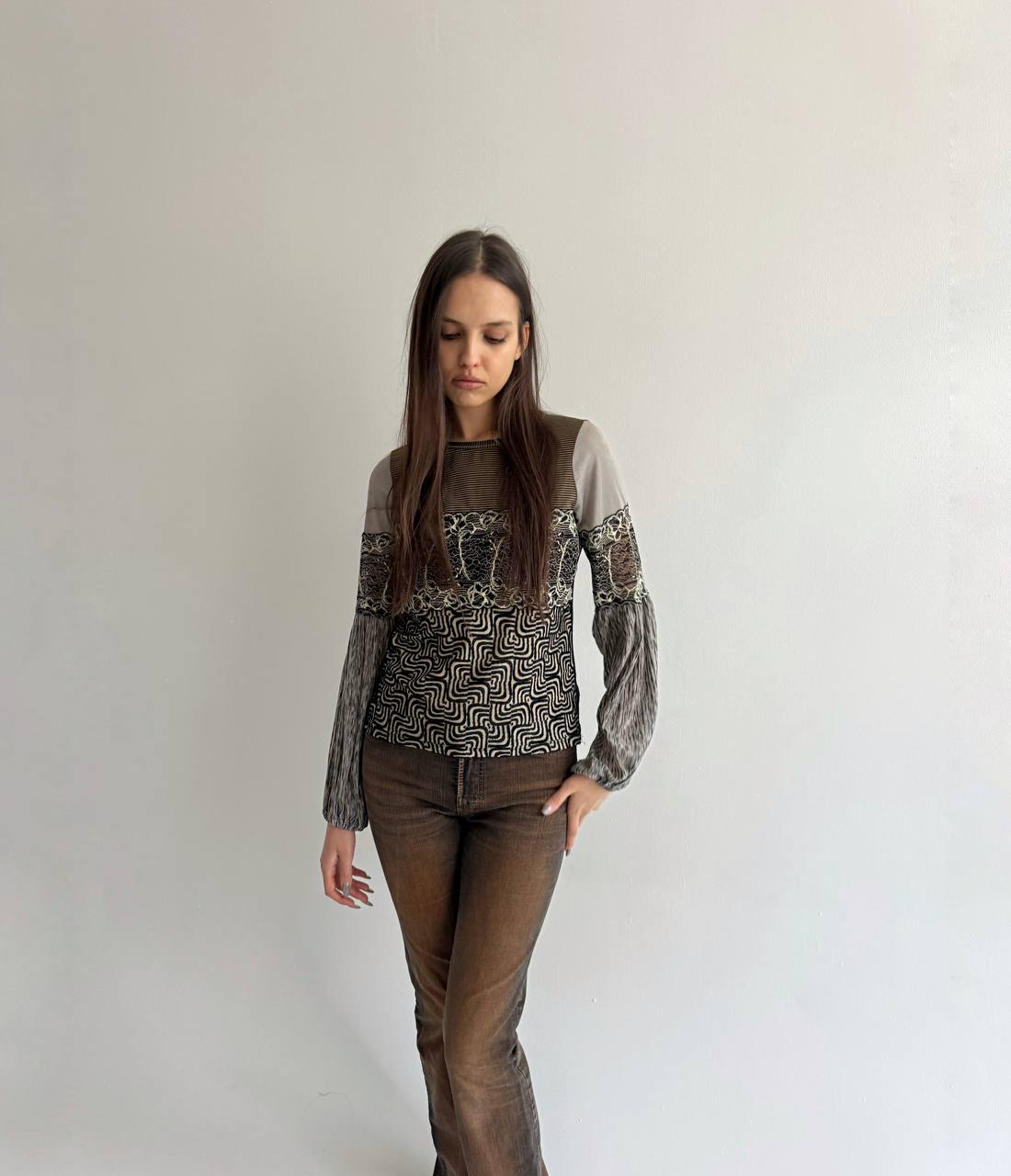 Save the Queen printed top