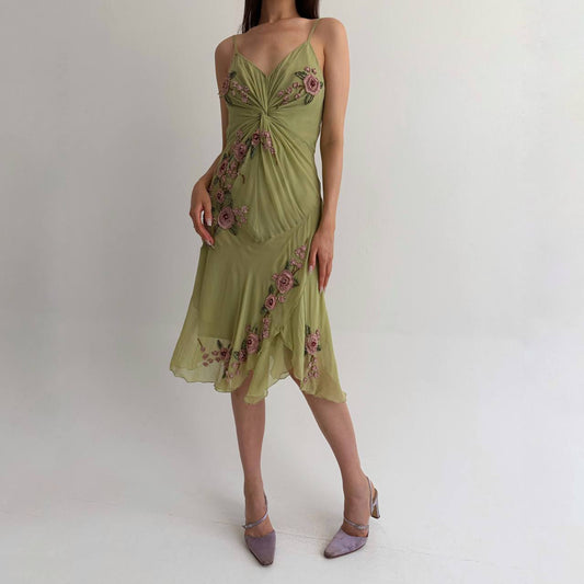 Vintage pure silk fairy dress