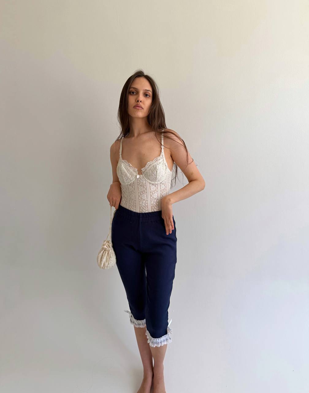 Vintage La Perla lace knitted body
