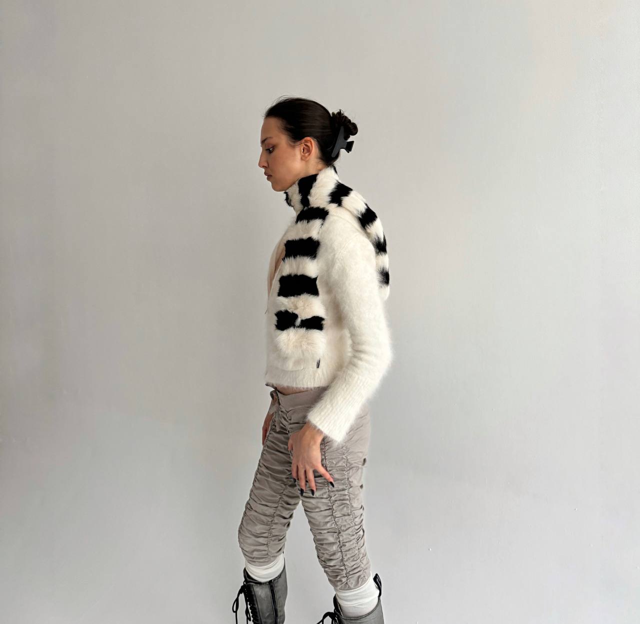 Vintage real fur scarf