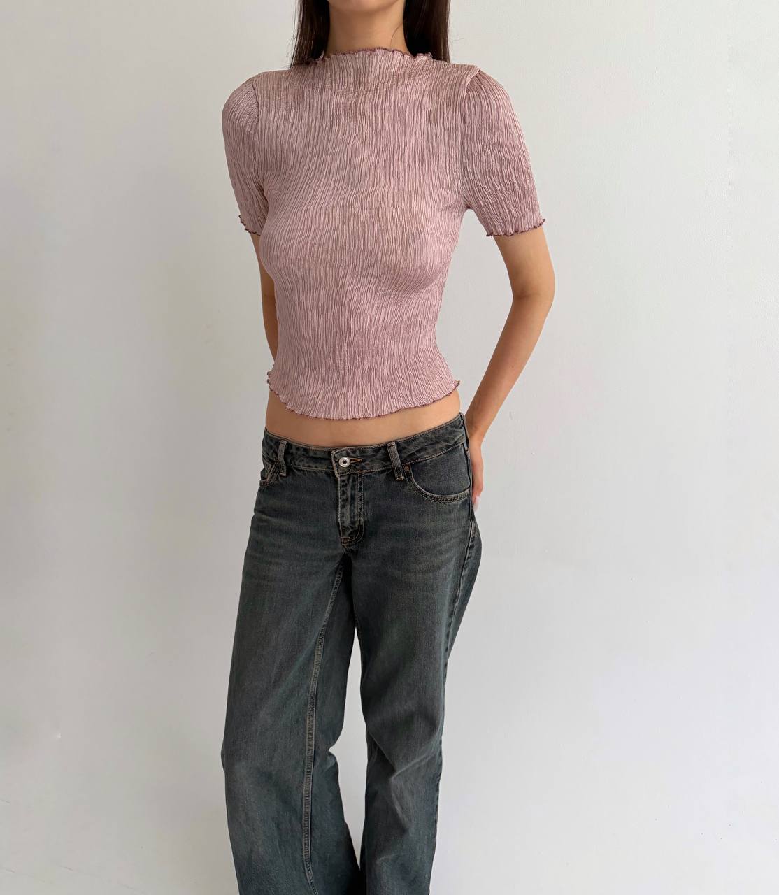 Vintage pleated avant garde blouse
