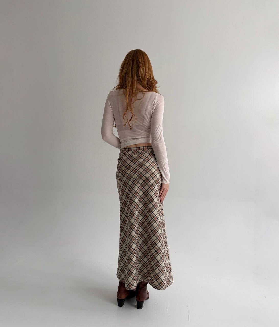 Vintage 99% wool maxi skirt