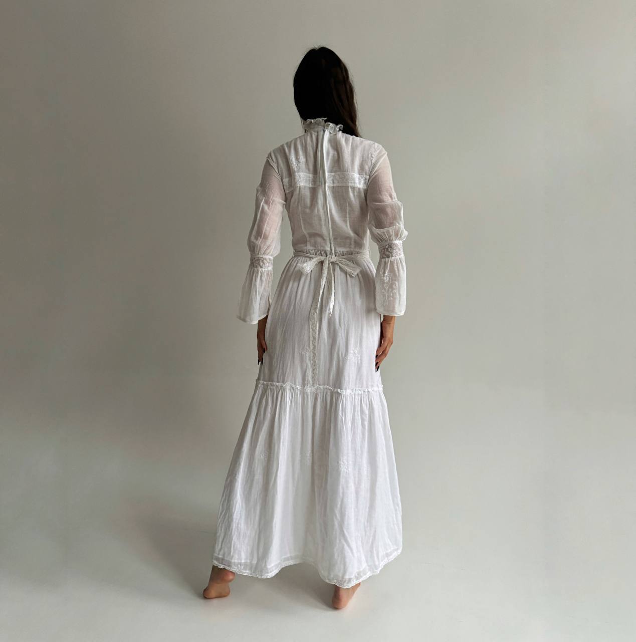 Vintage cotton Edwardian style dress