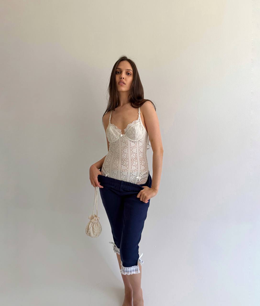 Vintage La Perla lace knitted body
