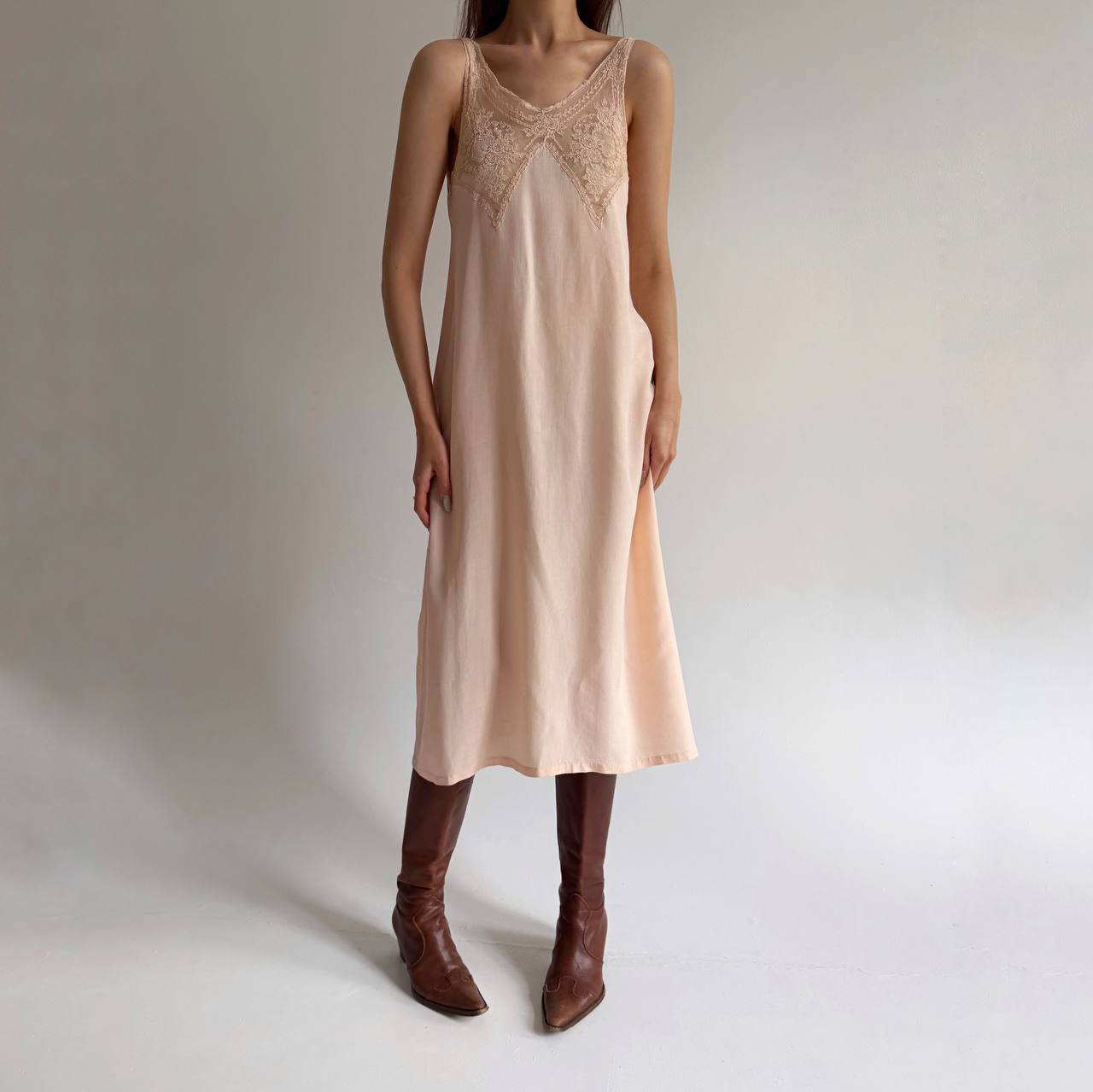 Vintage pure silk slip dress