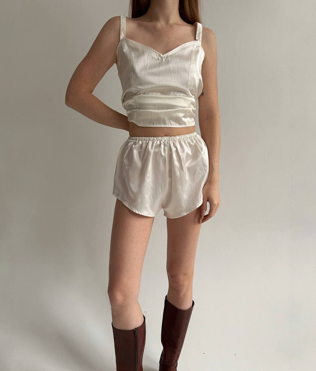 Vintage pure silk and cotton pyjamas