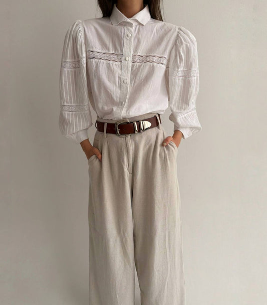 Vintage cotton cottagecore blouse