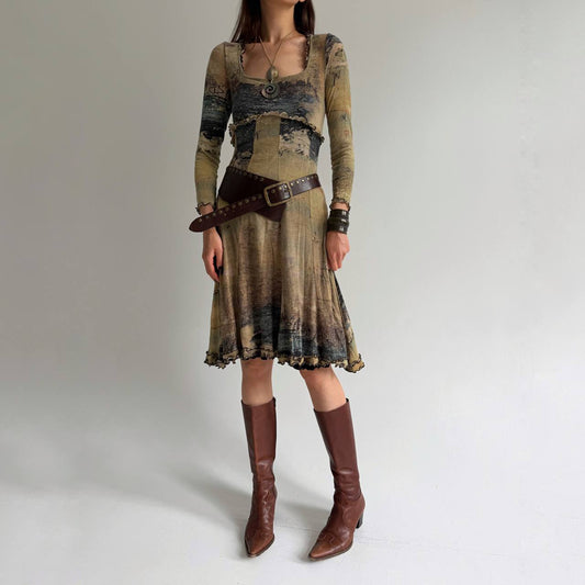 Vintage Italian printed dress
