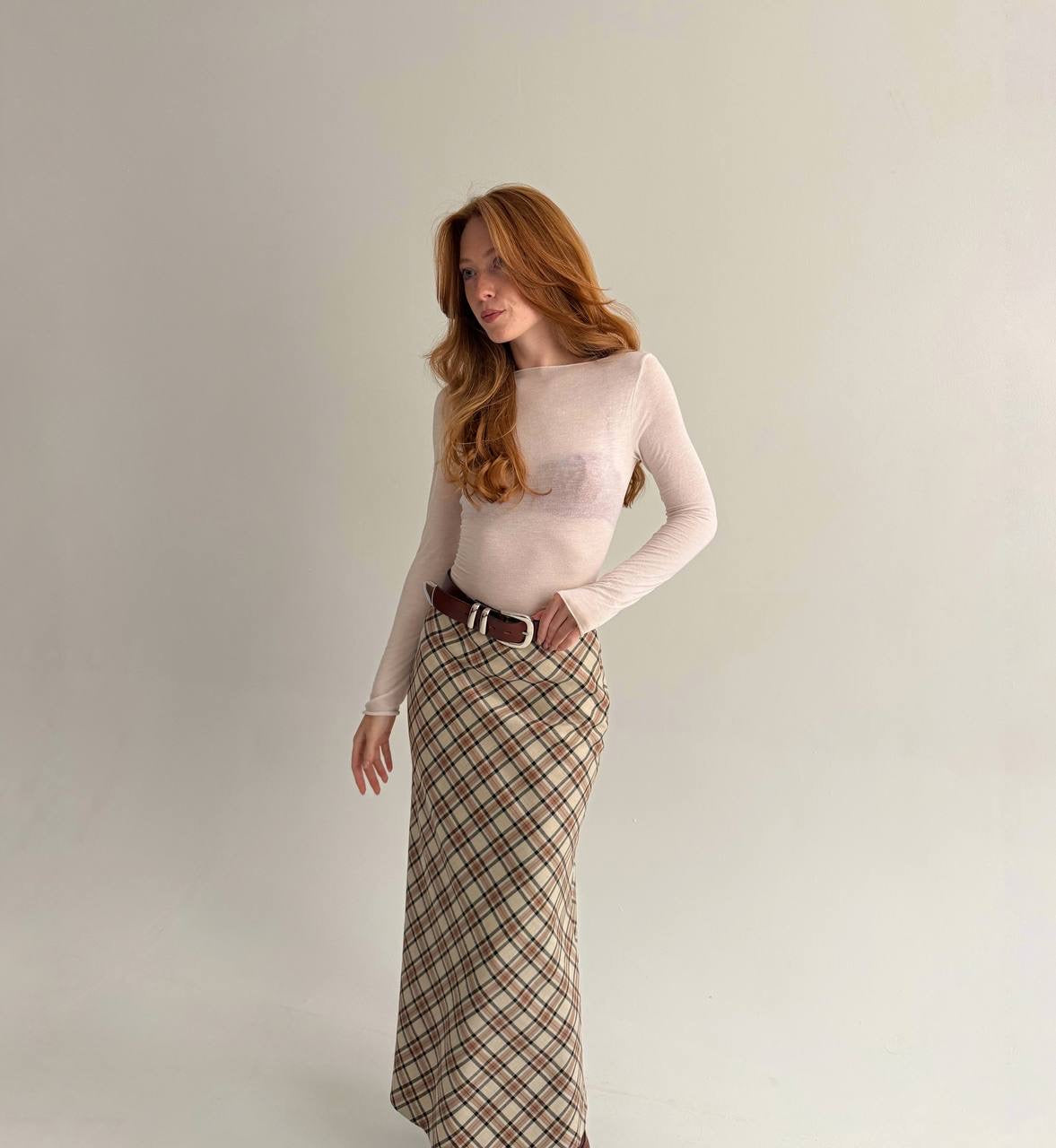 Vintage 99% wool maxi skirt