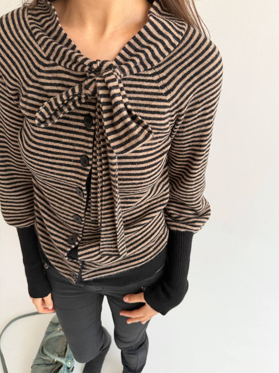 Vintage wool and angora cardigan