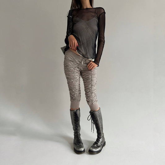 Vintage ruched capris